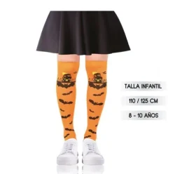Medias Infantil Naranjas Halloween