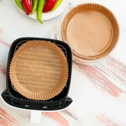 Molde Airfryer Papel Redondo 20×4,5cm 50U