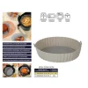 Molde Freidora Aire Silicona 18cm Redondo