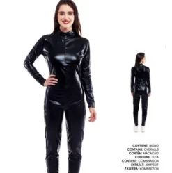 Mono Metálico Negro Adulto