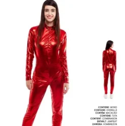 Mono Metálico Rojo Adulto