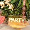 Neón LED Sobremesa Party Amarillo 23cm