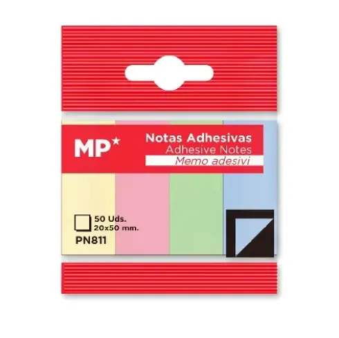 Notas Adhesivas 20x50mm 4x50Hojas