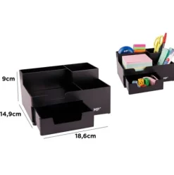 Organizador de Escritorio Negro