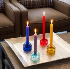 Pack 4 Velas Cilindrica Blanco
