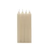 Pack 4 Velas Cilindrica Crema
