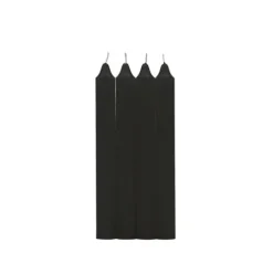 Pack 4 Velas Cilindrica Negro