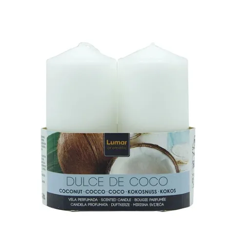 Pack 2 Velas Tacos Perfumada Coco