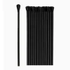 Pajita Plástico PP Reutilizable Cuchara Negro 20cm 100uds