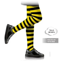 Panty Inf Rayas Negro/Amarillo