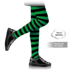 Panty Inf Rayas Negro/Verde