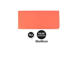 Papel Fluorescente 50X66CM 5U Naranja