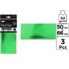 Papel Seda 50X66CM 3U Metalizado Verde