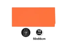 Papel Seda 50X66CM 10U Naranja
