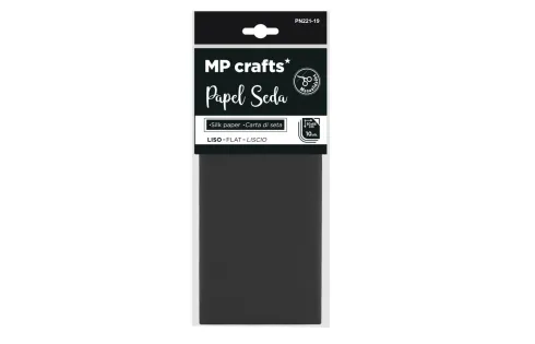 Papel Seda 50X66CM 10U Negro