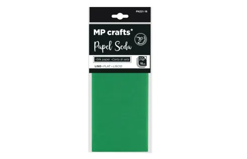Papel Seda 50X66CM 10U Verde