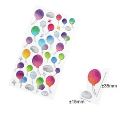 Pegatinas Adhesivas Creativas Globos