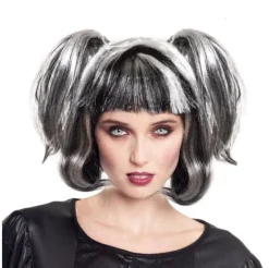 Peluca Bruja Negra/Blanca