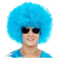 Peluca Extra Afro Azul