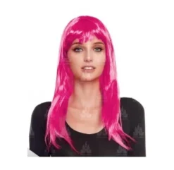 Peluca Lisa Fucsia