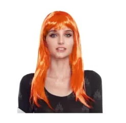 Peluca Lisa Naranja