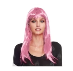 Peluca Lisa Rosa