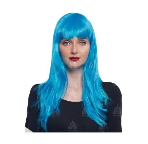 Peluca Lisa Turquesa