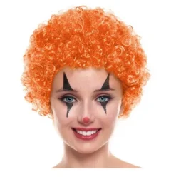 Peluca Payaso Naranja 70G