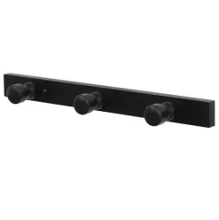 Perchero A Fijar 3 Ganchos – Negro
