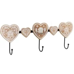 Perchero de Pared Corazón 3 Ganchos