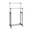 Perchero Extensible Doble Barras Con Ruedas