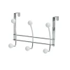 Perchero Metal 6 Ganchos – Cromo/Blanco