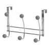 Perchero Metal 6 Ganchos – Cromo/Gris