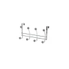 Perchero Metal 8 Ganchos – Cromo/Gris