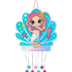 Piñata Plegable Sirena Iridiscente