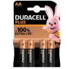 Pilas Alcalinas Duracell Plus AA 4U