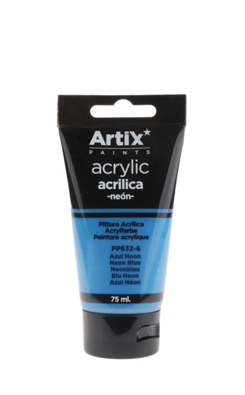 Pintura Acrílica 75ml Azul Neón