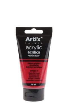 Pintura Acrílica 75ml Rojo Carmesí