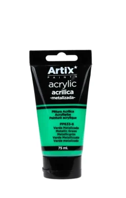 Pintura Acrílica 75ml Verde Metalizado