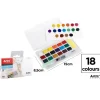 Pintura Acuarela Sólida 18 Colores