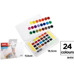 Pintura Acuarela Sólida 24 Colores