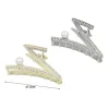Pinza Para Cabello Metal Diamantes y Perla 7.5cm