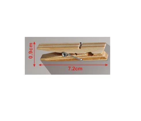 Pinzas De Madera 24PCS 7.2×0.9cm