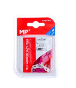 Pinzas Madera Color 25MM