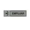 Placa De Empujar18X5CM/0.8MM