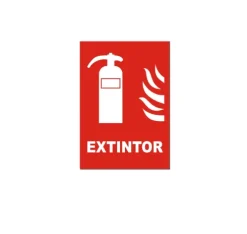Placa De Extintor PVC 30X21CM/0.6MM