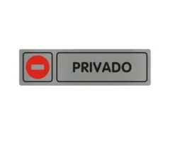 Placa De Privado 18X5CM/0.8MM