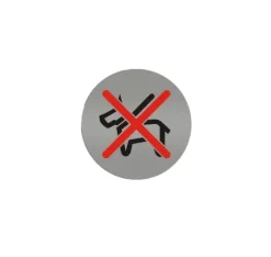 Placa De Prohibido El Paso 9CM/0.8MM