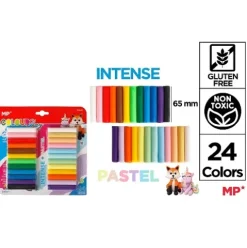 Plastilina 24 Barritas 200G Colores