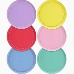 Plato Cartón Colores Cumple 23cm